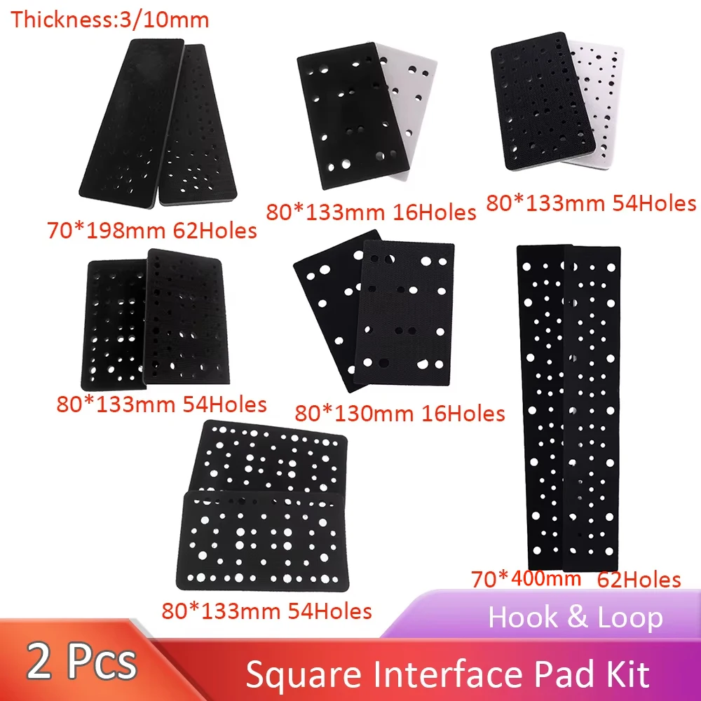 

2 шт. 70x198/400 мм 80x133 мм 16/53/54/62 отверстий квадратный интерфейсный коврик крючок и петля для металлической стены металла (7 типов)