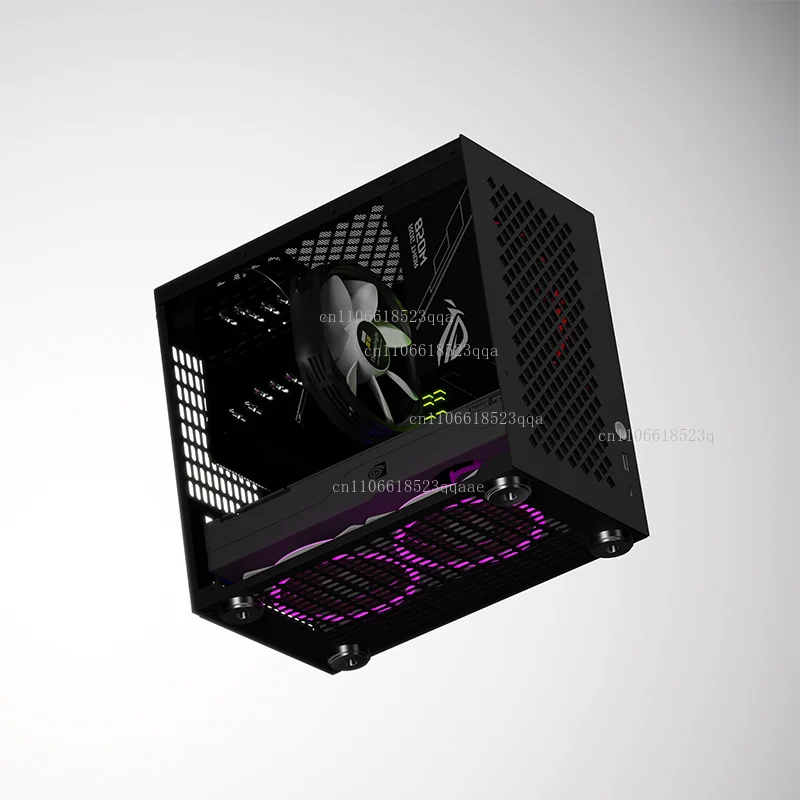 SS40 Compact Micro ATX Motherboard, SFX Small Power Supply, Direct Insert Graphics Card, Side-Panel Mini Case