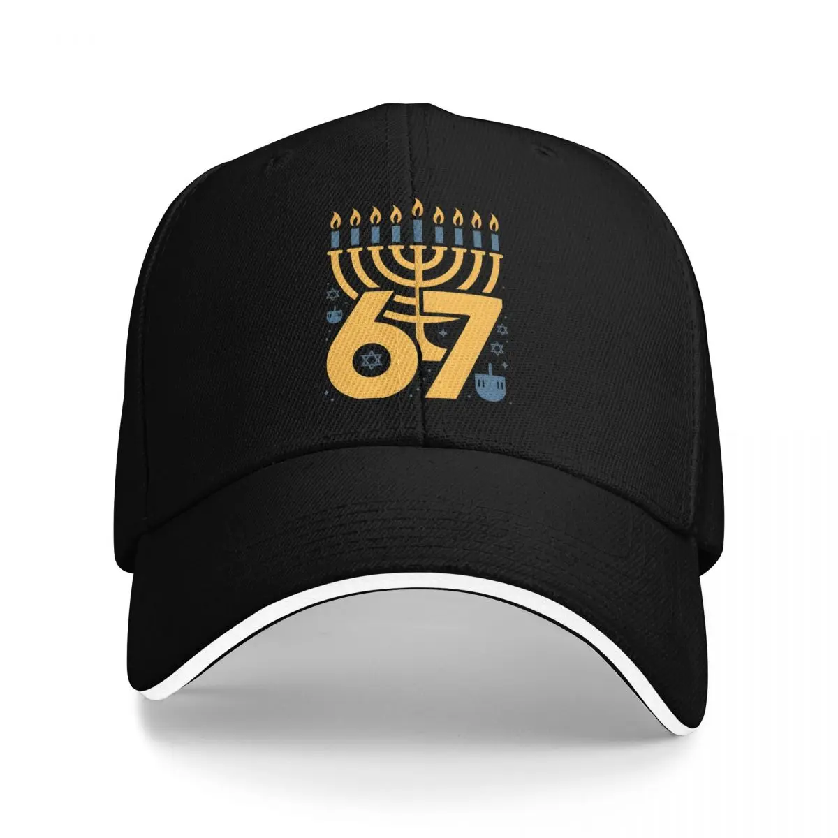 Baseball Caps Funny Six Seven 67 Meme Sarcastic Hanukkah Chanukah Trending Graphic Female Male Casual Spring Caps