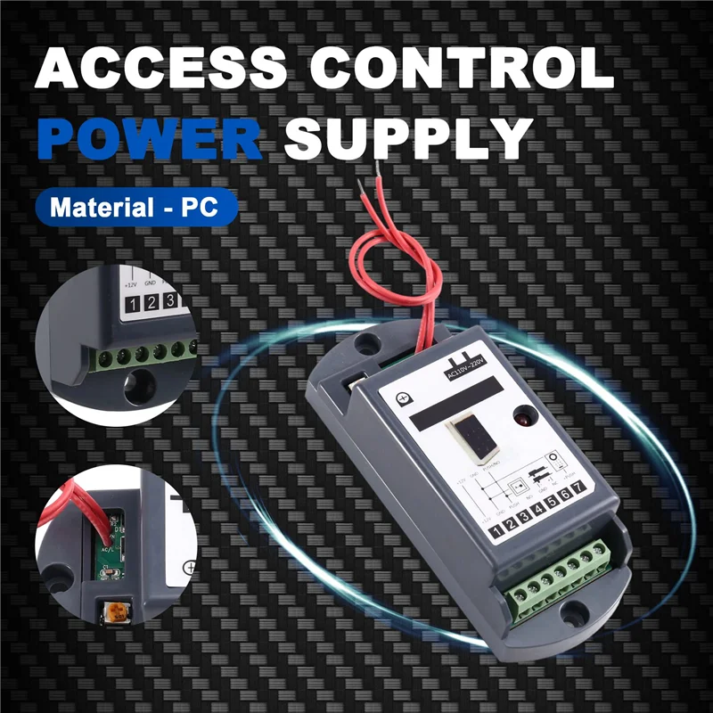【ELEVATE LIFE】 Alimentation de contrôle d'accès 110 V-220 V Large tension 12 V 3a Sortie Petit volume utilisé pour le système de contrôle d'accès
