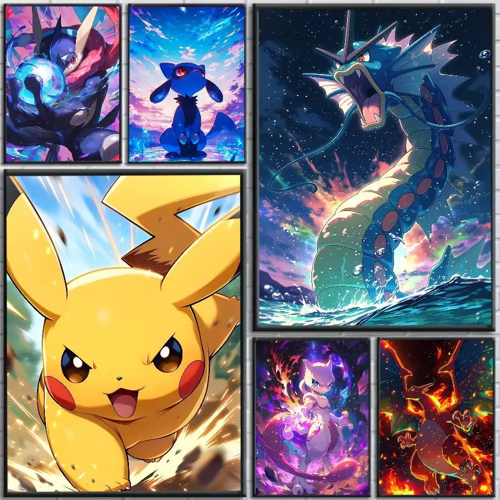 Pokemon Peripherals Charizard Arcanine Rapidash Anime Wall Art Canvas Print view 3