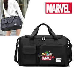 Women man marvel spiderman Carry on Travel Bag Large Capacity Gym Weekend Duffle Bags Shoe Compartment Sport Fitness HandBag