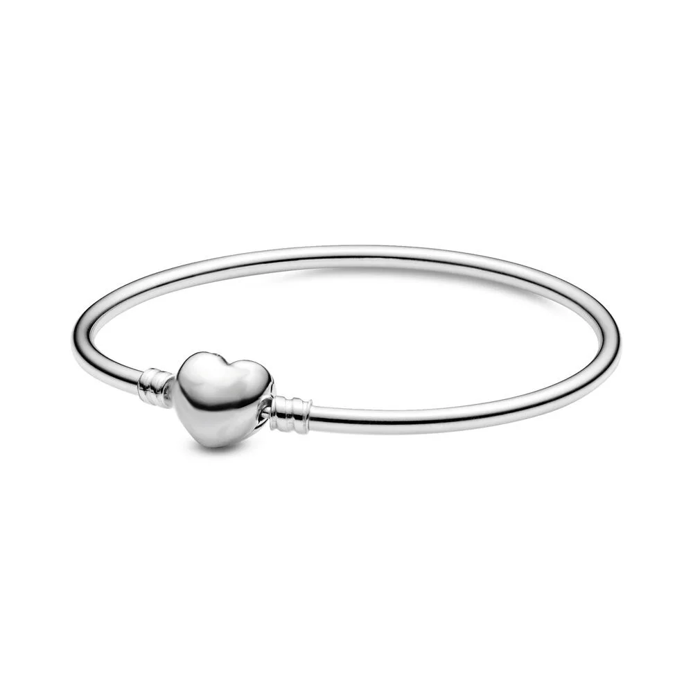 Bestseller: 925% reines Silber, klassische Serie mit herzförmigem Rundrohrkörper und Schlangenknochen-Armband für Frauen, DIY-Schmuckgeschenk – Detail 7