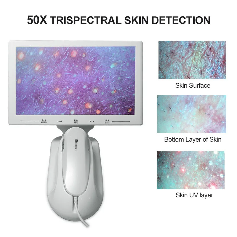 11inch UV Skin Analyzer Machine Professional Scalp Detector Hair Follicles Oil Moisture Tester Facial Skin Hair Analyser Machine