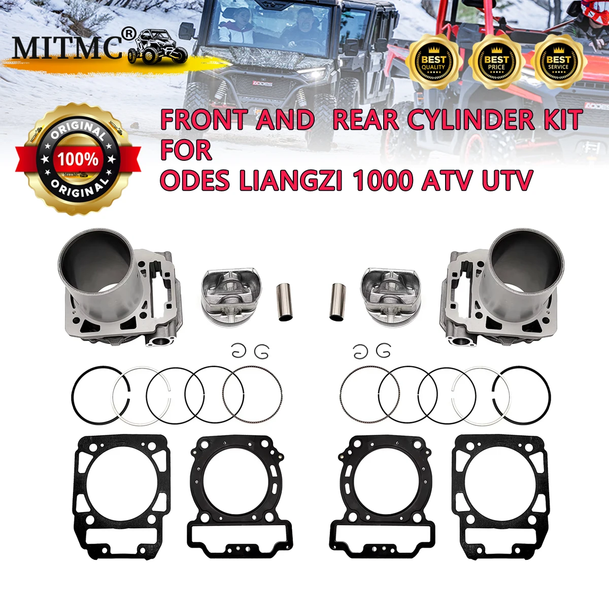 

Комплект передних и задних цилиндров для ODES Liangzi 1000cc Dune Buggy 4x4 Lz, запасные части двигателя 21050401101 21050401201