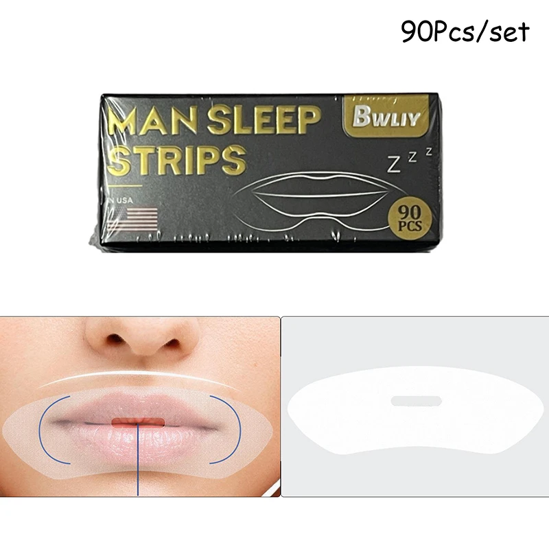 

90Pc/SET Anti-Snoring Stickers ForChildren Adult Night Sleep Lip Nose Breathing Improving Patch Mouth Correction Sticker Tape