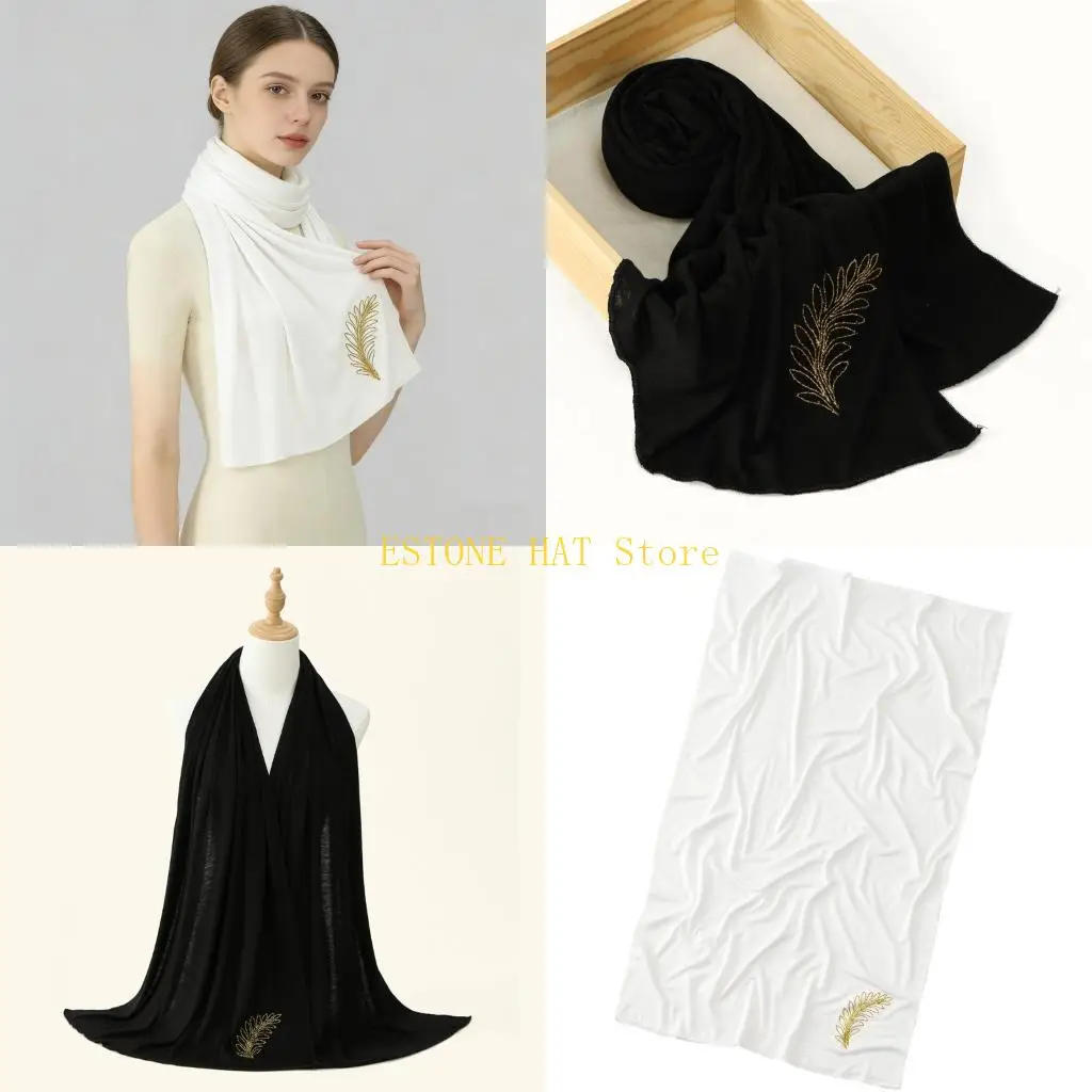 

49MF Simple Golden Soft Head Accessory For Work School Sports Comfortable Cloth Kerchief Wear