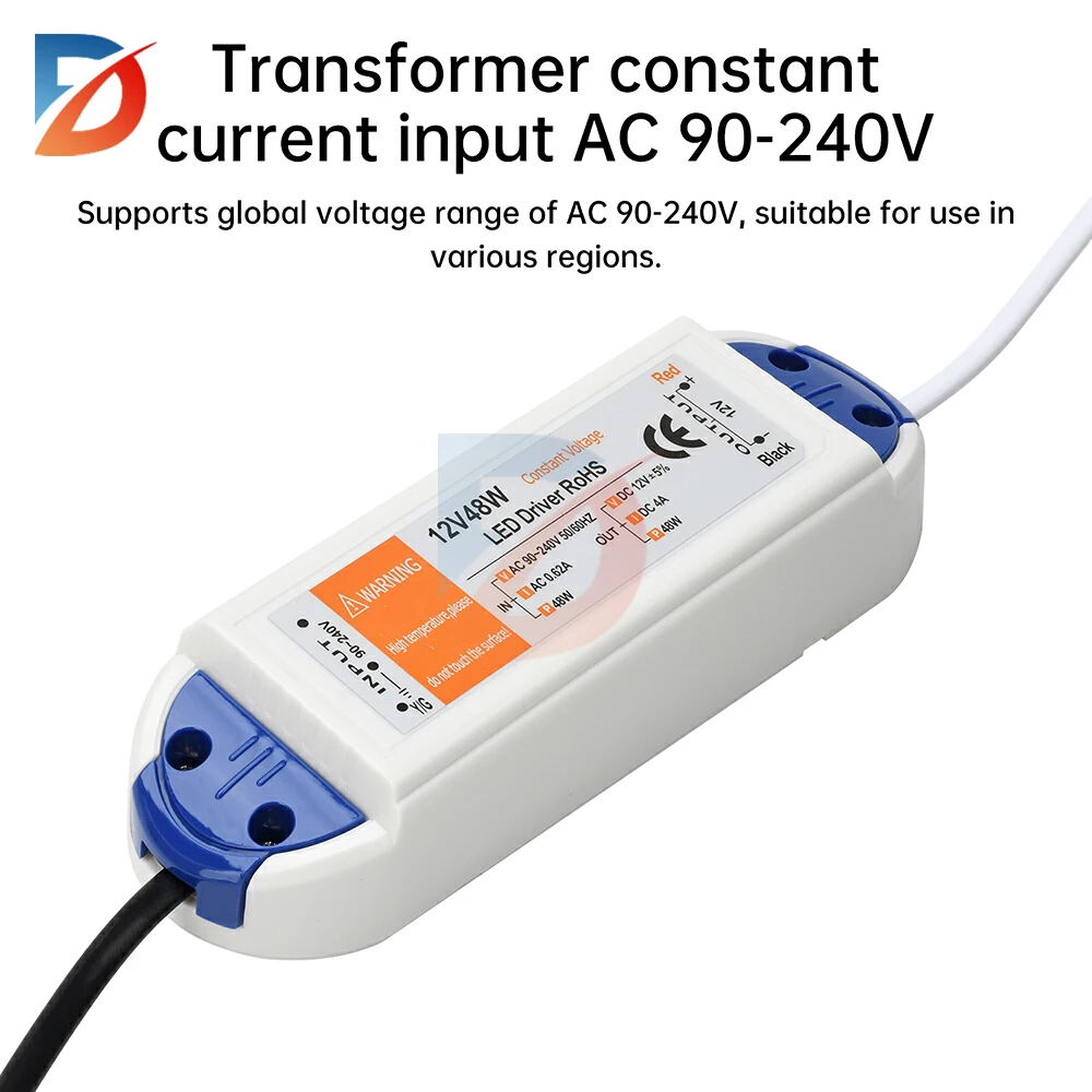 12V LED Driver Switching Power Adapter AC 110V 220V to DC 12V Power Supply 18W 28W 48W 12 Volt Power Adapter LED Transformer