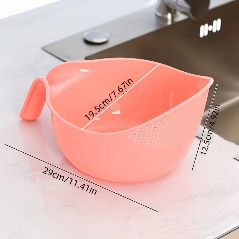 1Pc/Kitchen Plastic Multi-Functional Draining Basket for Washing Vegetables and Rice