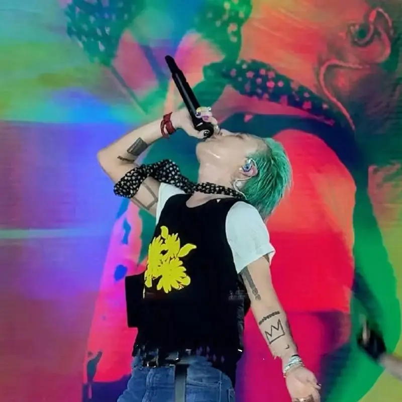 الكورية المعبود الصبي GD 2025 الحفل نفس النمط وشاح Bigbang وشاح الرقبة اكسسوارات الديكور G-Dragon المشجعين الهدايا جمع