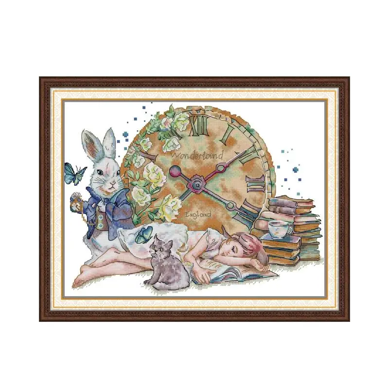

Dreamland cross stitch kit 14ct 11ct count print canvas hand sew cross-stitching embroidery handmade needlework