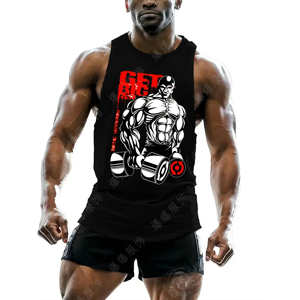 Men's Sleeveless Sports Shirt, Breathable Quick Drying Comfortable Fitness Vest Y2k Printed Fnaf Top for All Seasons, Basketball