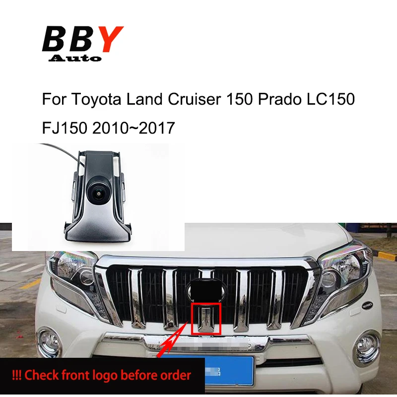 Kamera z widokiem z przodu dla Toyota Land Cruiser 150 Prado LC150 FJ150 2010 2011 2012 2013 2014 2015 2016 logo kamera parkowania 2017