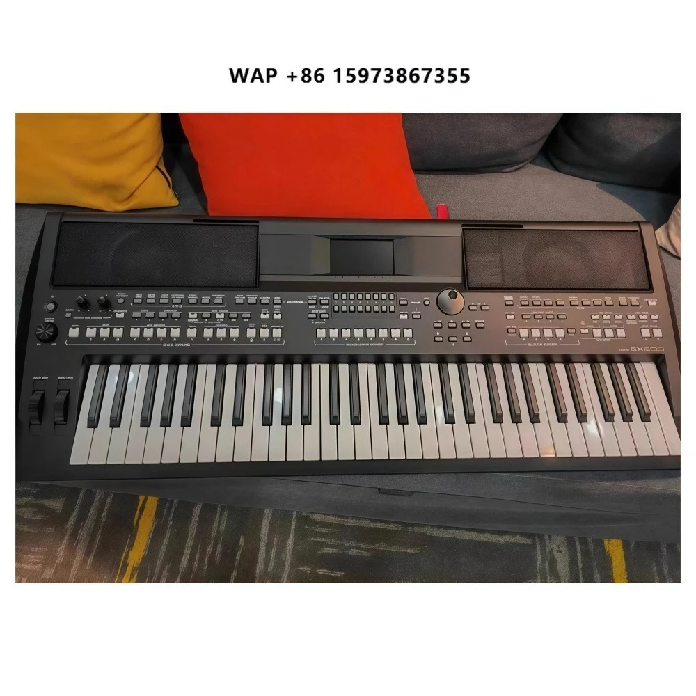 Jelo 95% New for PSR-SX600 61-Key Arranger Electronic Keyboard Stainless Steel Premium Sound Advanced Sequencer