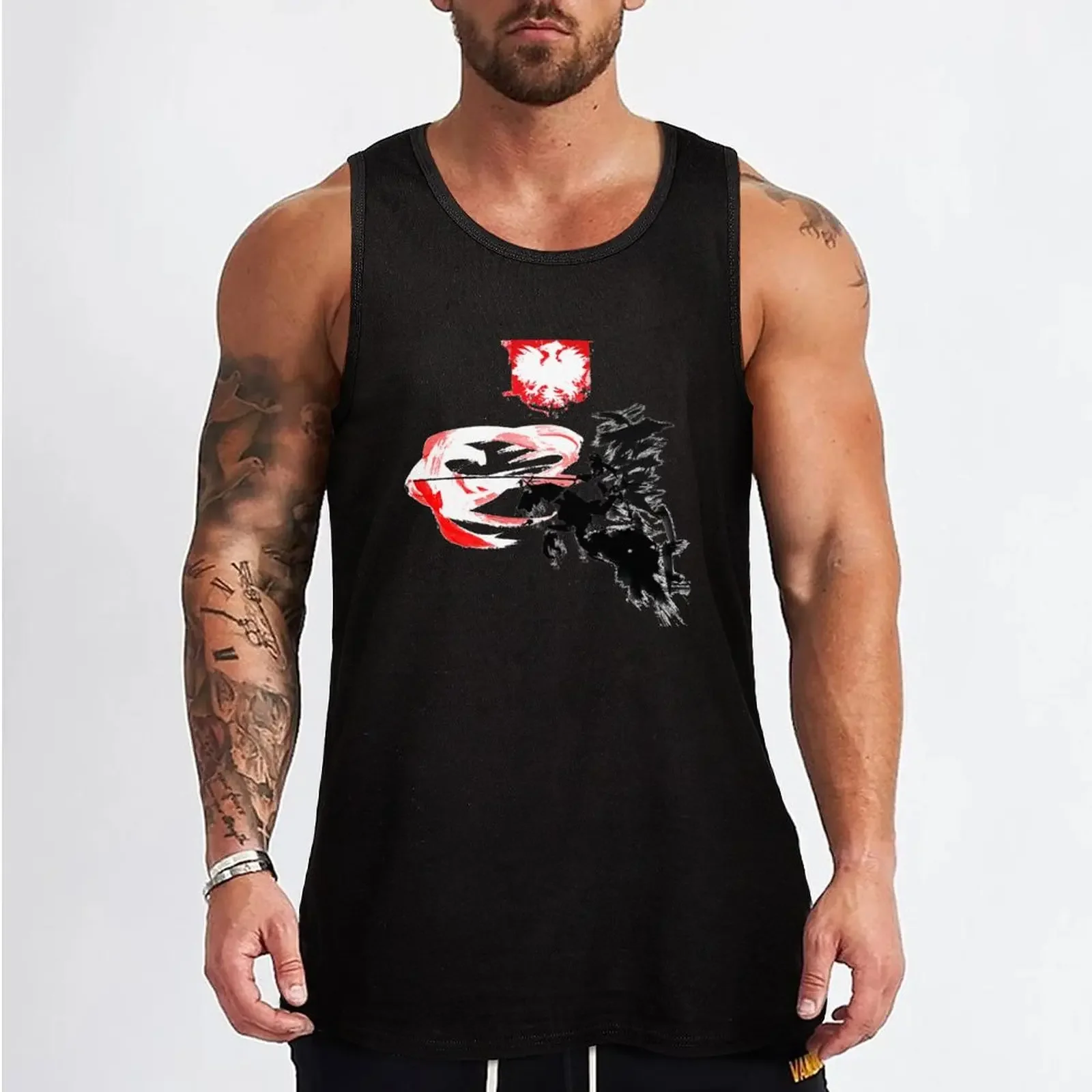 New Polish Hussar Tank Top plain t-shirt bodybuilding man