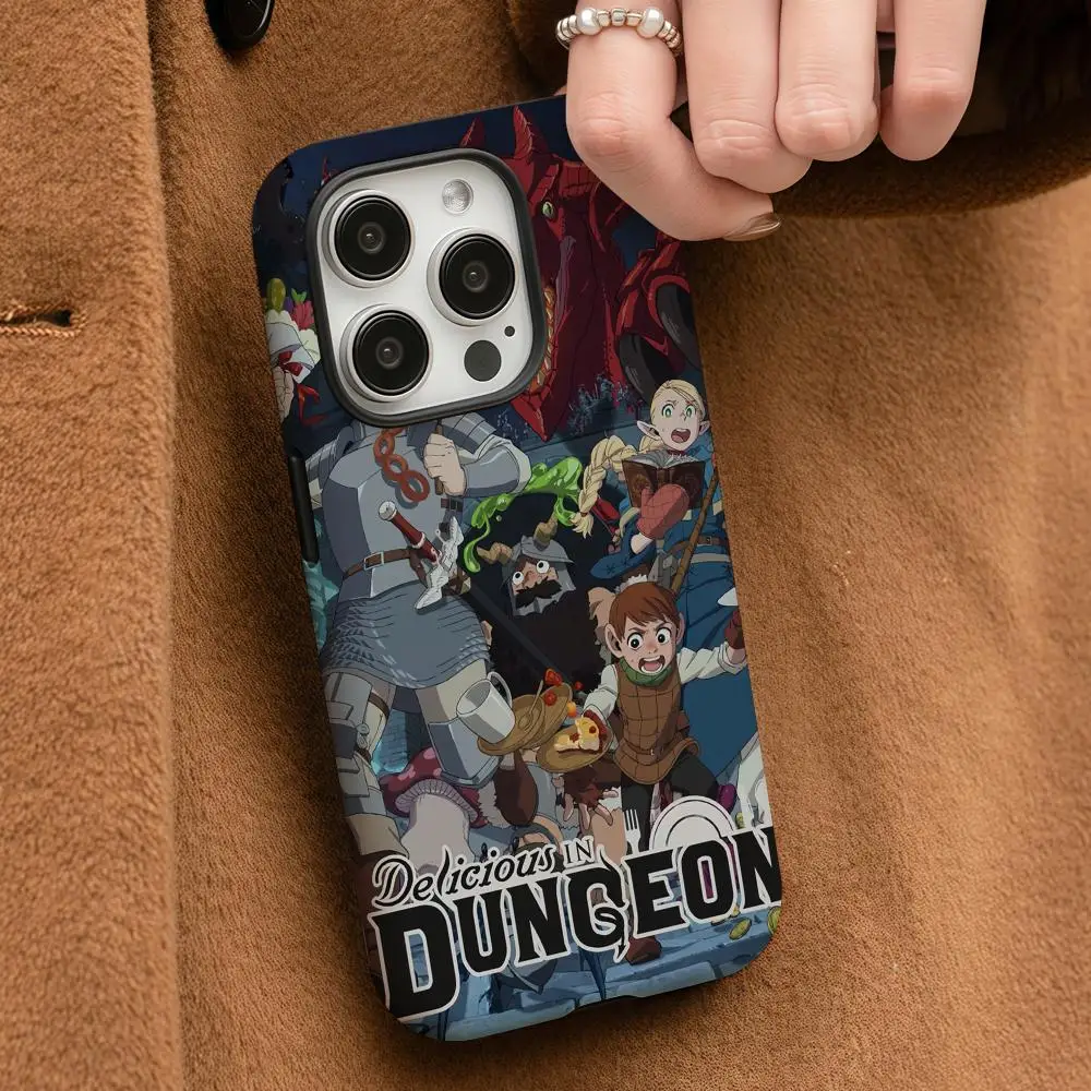 D-لذيذ في الزنزانة جراب هاتف آيفون 17 16 15 14 13 12 برو ماكس بلس لامع HD طبقة مزدوجة السائل الصلب قذيفة