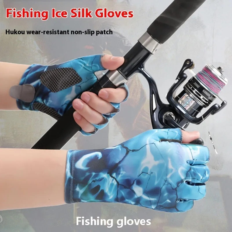 Fingerless Fishing Gloves Are Designed for Men and Women Fishing, Boating, Kayaking, Hiking, Running, Cycling
