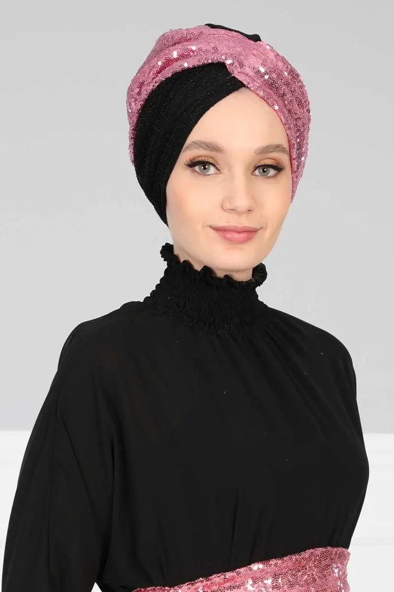 Hijab Knochen pailletten pulver