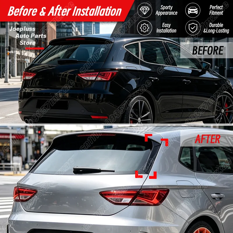 For Seat Leon 5F FR MK3 5Door 2012 2013 2014 2015 2016 2017 2018 2019 2020 2021 2022 Car Rear Side Panel Decal Vehicle Side Trim