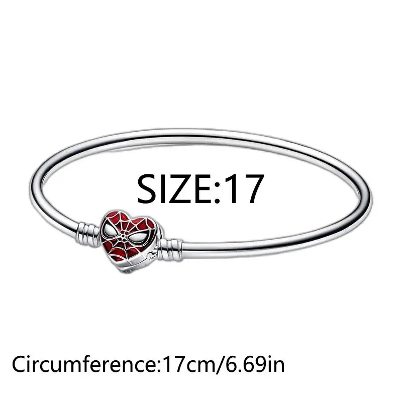 Potdemiel Spider-Man 925 Silber Charms Anhänger Perlen Passend für 3mm Original Halskette Armband DIY Damen Geburtstagsfeier Edle Geschenke