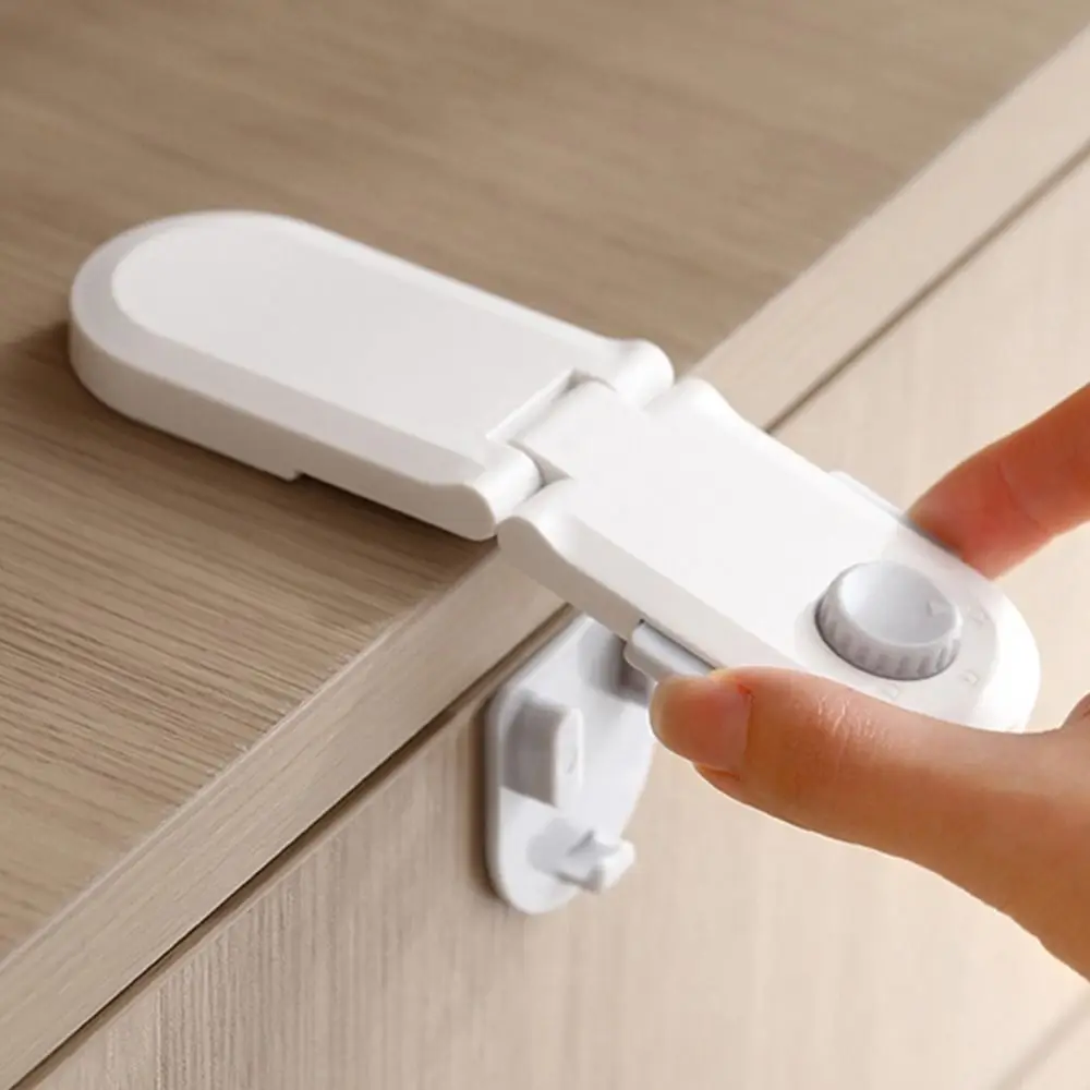 Multi-purpose Anti-pinch Anti-opening ABS Self-Adhesive Baby Safety Lock Cabinet Door Lock Home Security Lock Door Stopper Lock