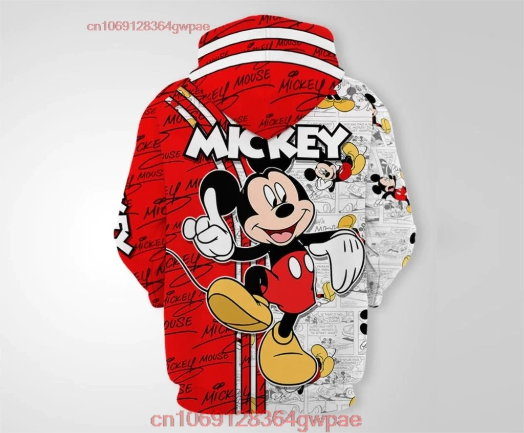 Disney Mickey Mouse Red 3D Hoodie