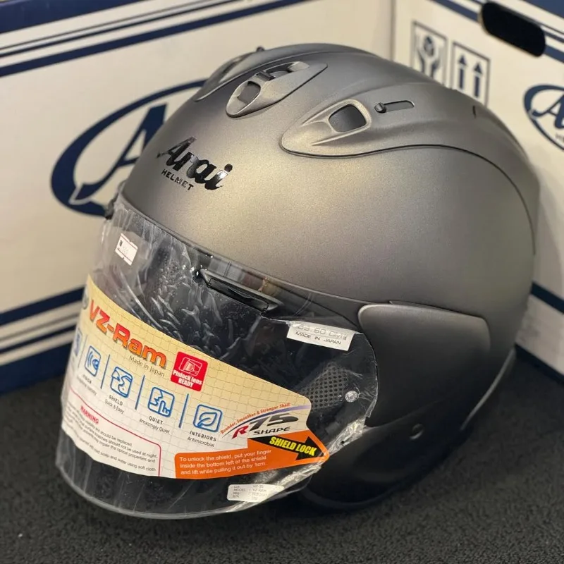 

VZ-RAM Matte Gray Half Face Helmet SZ-R EVO Motorcycle Helmet Riding Motocross Racing Motobike Open Face 3/4 Jet Helmet