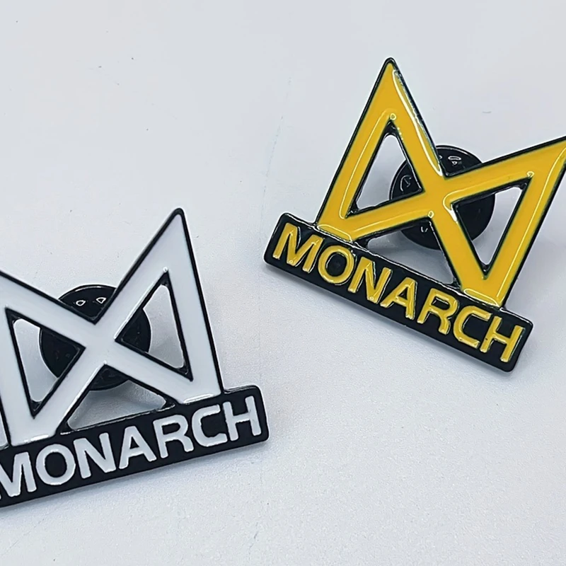 Anime Pins Movie Monarch Sciences Agency Cartoon Metal Enamel Badge Fashion Lapel Brooch Clothing Jewelry Accessories Friend Gif