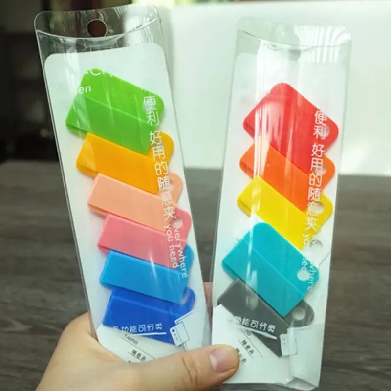 Dokibook Notebook Memo Clip Creative Stationery Easy Clips Colored Label Paper Clip Folder Labels Casual Clips Handmade DIY