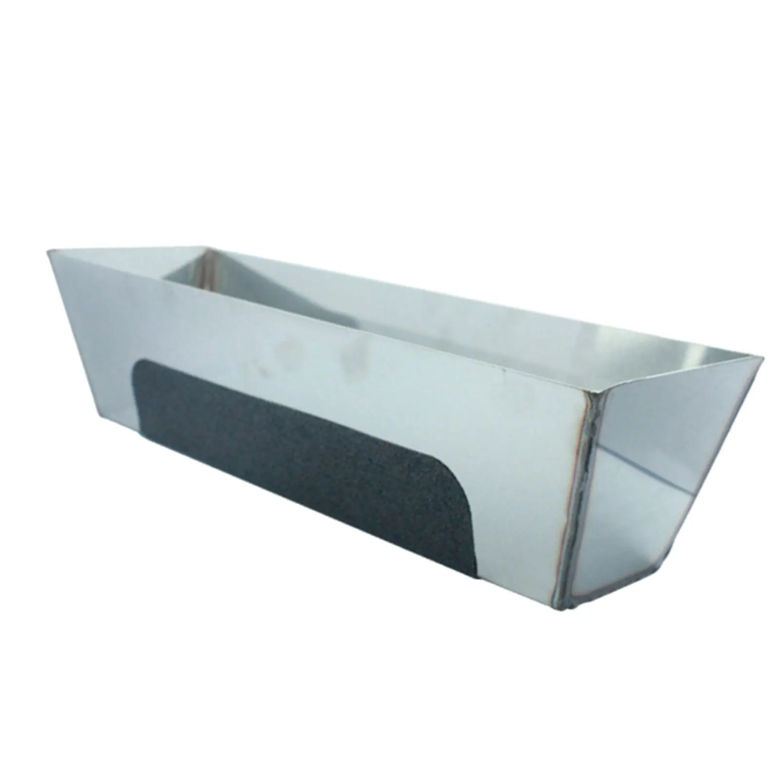 Stainless Steel Mud Pan Tray Heavy Duty Sturdy Bucket Drywall Tool Sheared Sides Plastering Plasterers for Easy Knife Cleaning