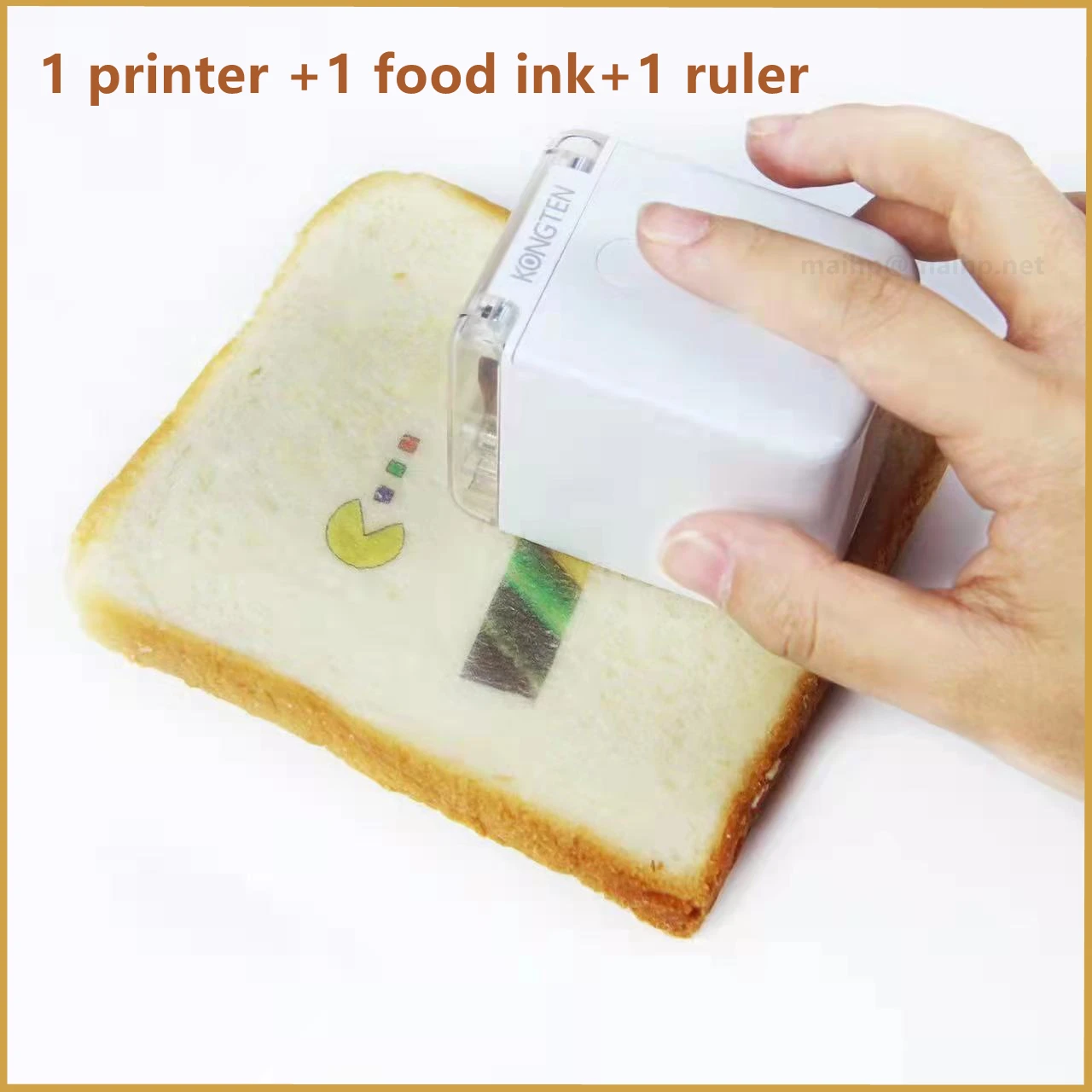 色とりどりのインクカートリッジ,高品質のミニプリンター,黒,食品の食用カートリッジ,ロゴ,パンの印刷,交換