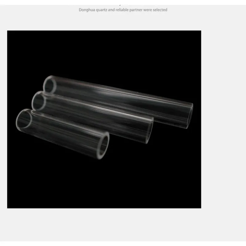 Customized 1200 Degrees Transparent Tube Furnace Quartz Glass Tube For Research Laboratory