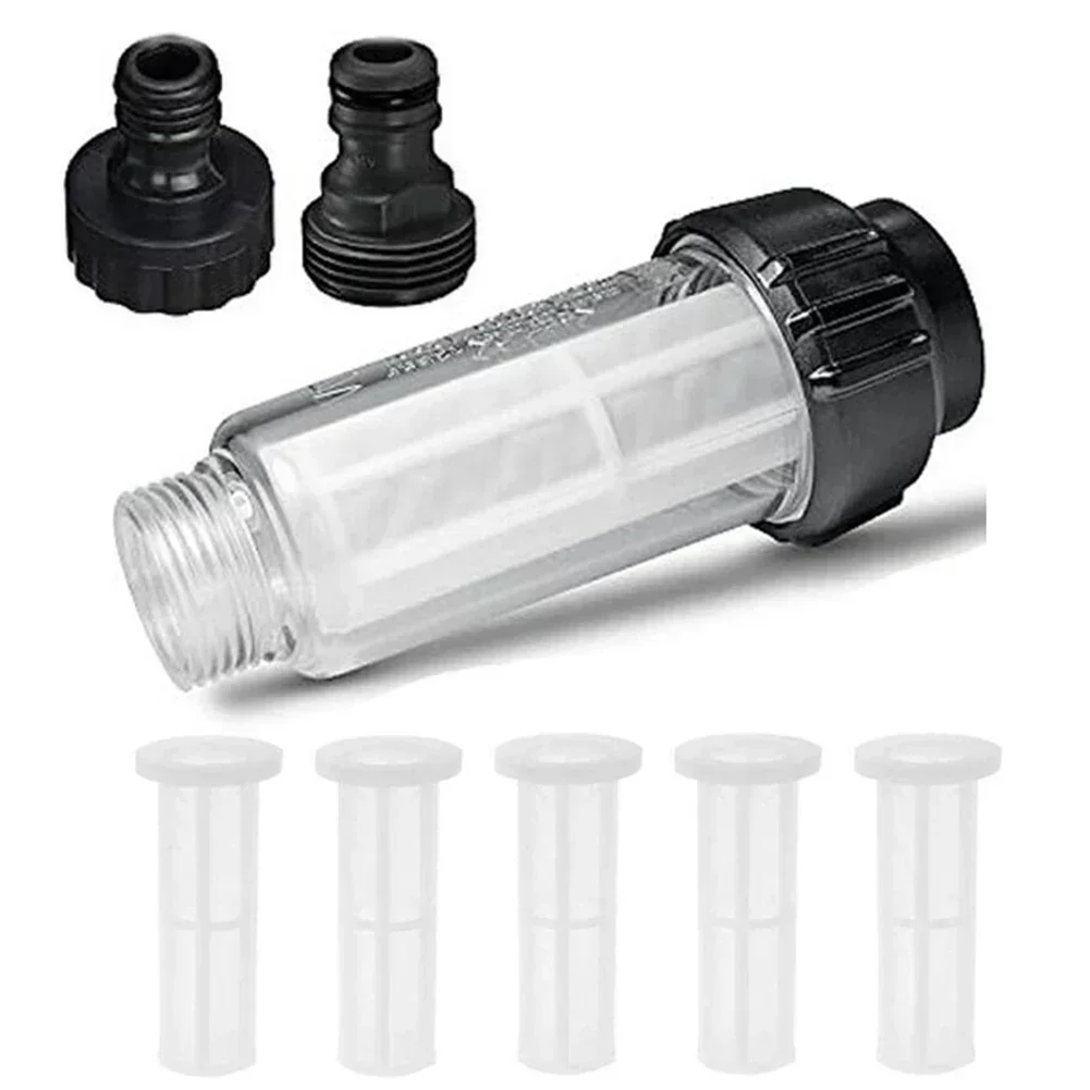 

High Flow Water Filter Adapter Kit Removable For Pressure Washer Garden Hose Washer Garden Pipe Hose Adapter Replacement