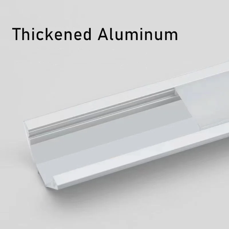 Triangle 45° Line Light L-type Surface Mounted Aluminum Profile 2M Top Corner Lamp Cabinet Linear Lamp Indoor Bar Hard Strip