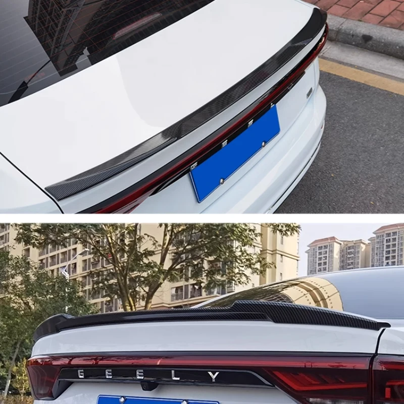 For Geely Emgrand Fourth Generation Proton S70 2022-2024 Rear Luggage Lid Spoiler Top Pressure Wing deflectors Wings ABS Automot