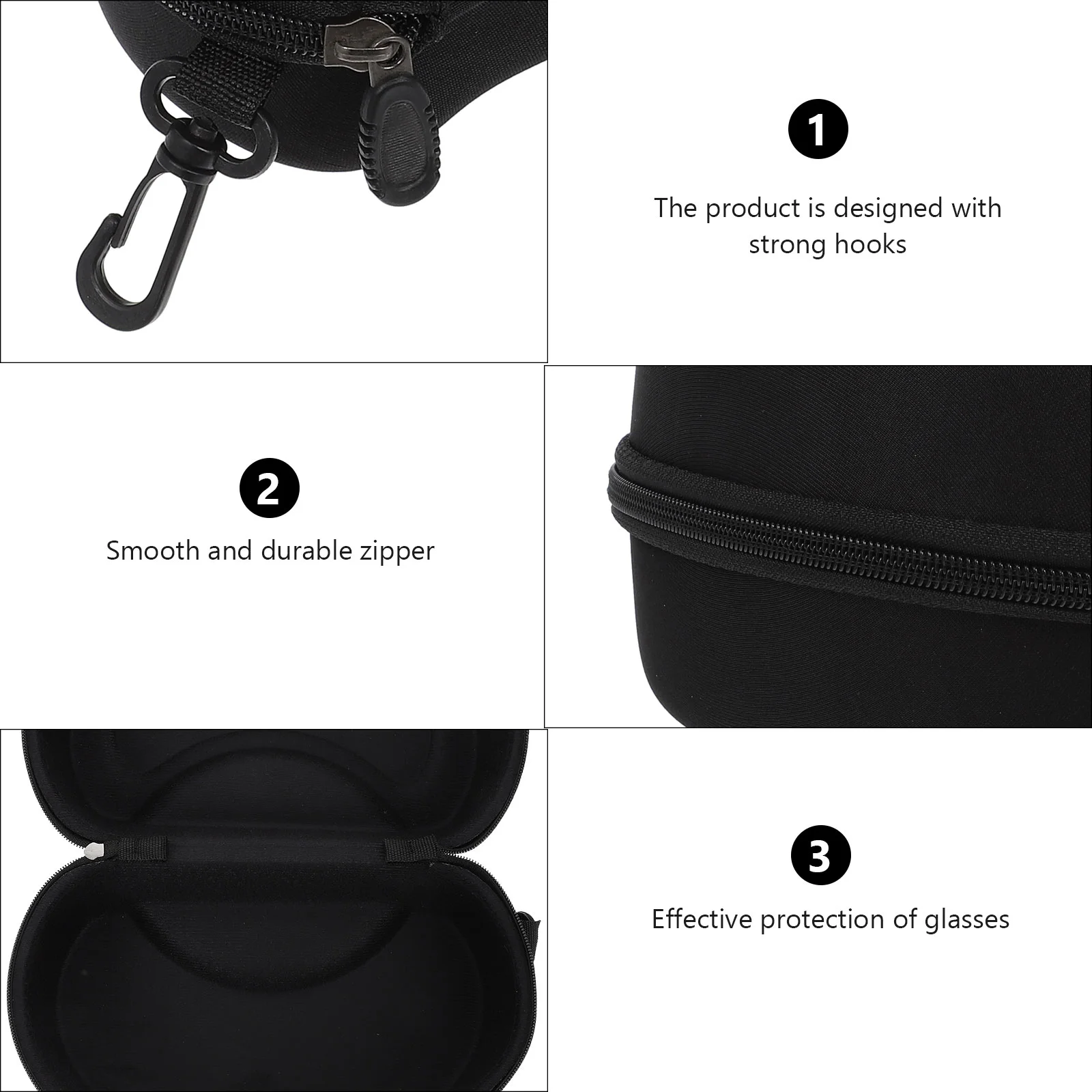 Caso de óculos portátil para homens, Travel Sunglasses Bag, Eva Pouch, Goggles Holder, Eyeglasses, Man, Kids