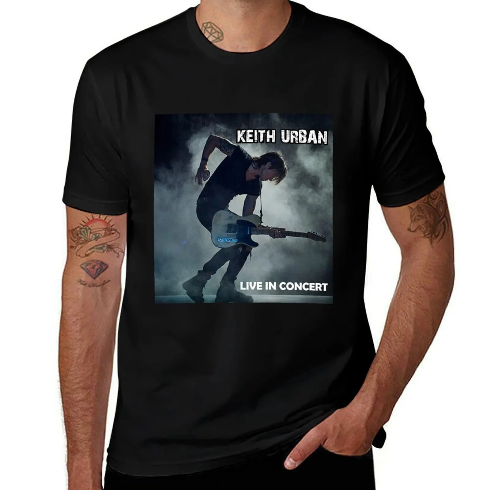 KEITH URBAN T-Shirt Plus Size Solid Color T-Shirt