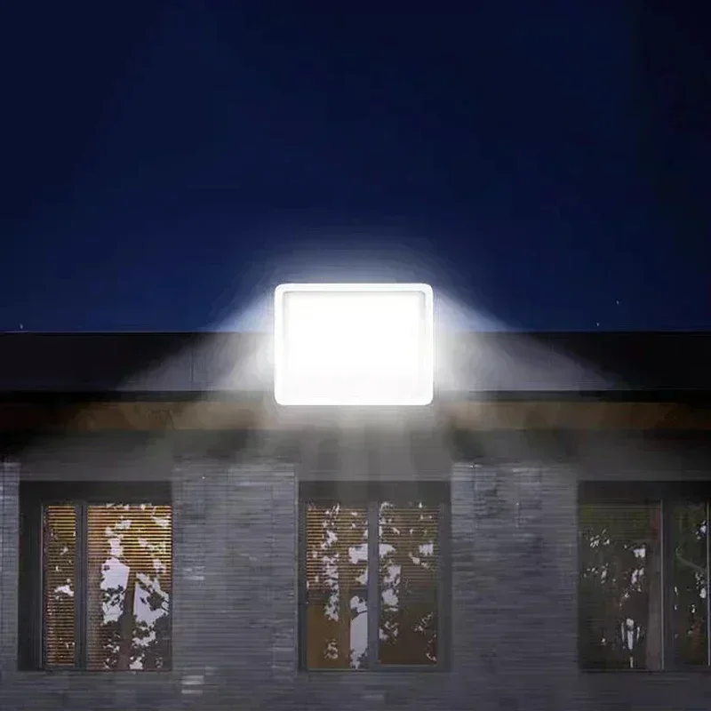 216/140/96LED Solar Lamps Outdoor Waterproof Spotlights Solar Lights Remote Control Solar Floodlight Wall Street Garden Lights