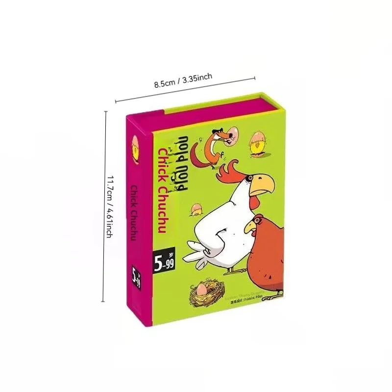 لعبة لوح تشيو تشيو الدجاج: يكبر بدون أطفال، لعبة بطاقات الحفلات غير الرسمية لعمر 5-8 سنوات، هدية عيد الأطفال الفكرية