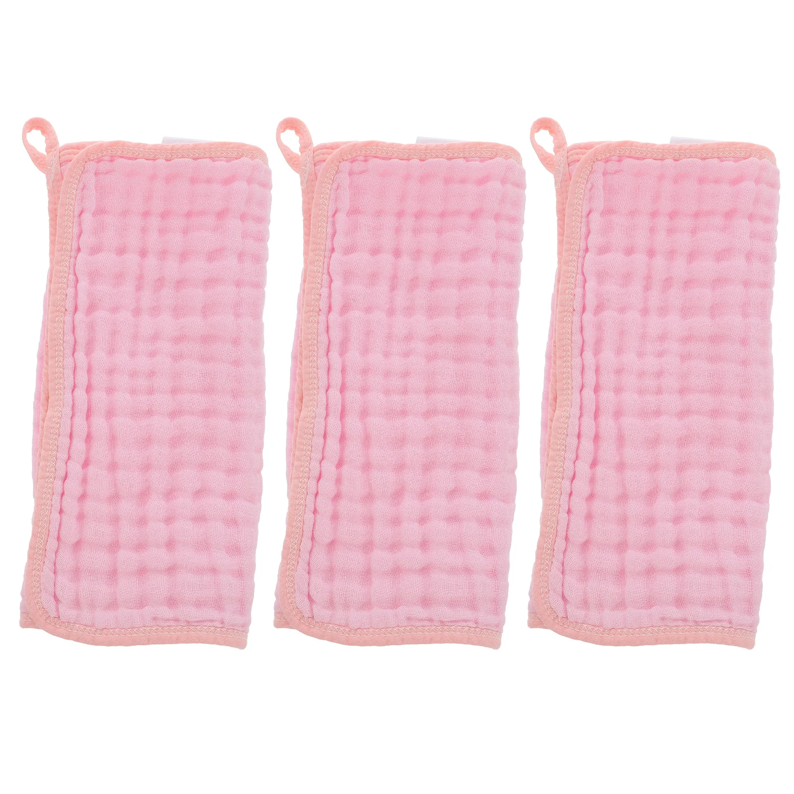 

3pcs Wear-Resistant Burp Towel Cotton Absorbent Drool Burp Cloth Household Baby Cloth Newborn Accessory Foldable Portable