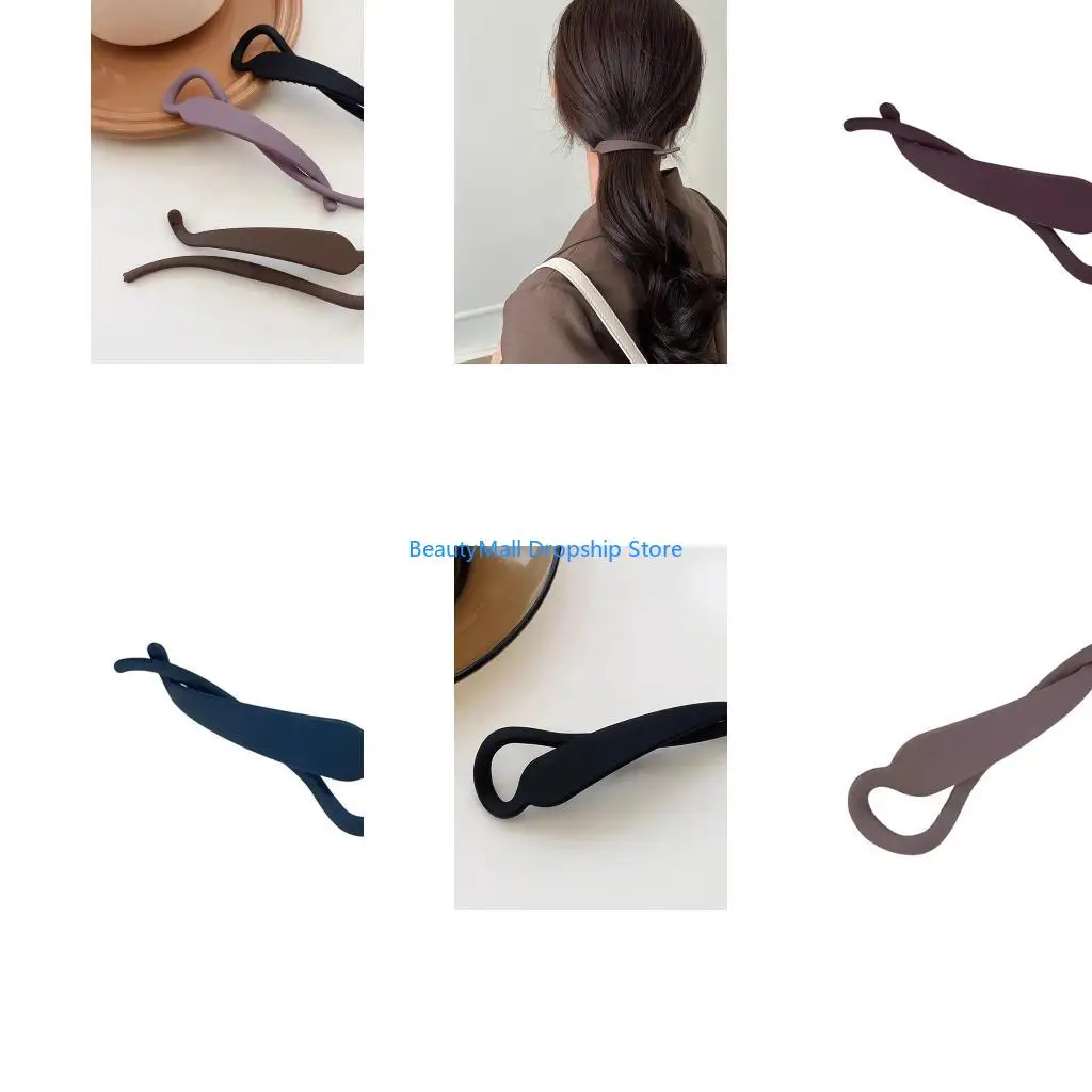 40JD Womens Hair Updo Clip Simple Twist Hairpin Practical Barrettes Ponytail Holder