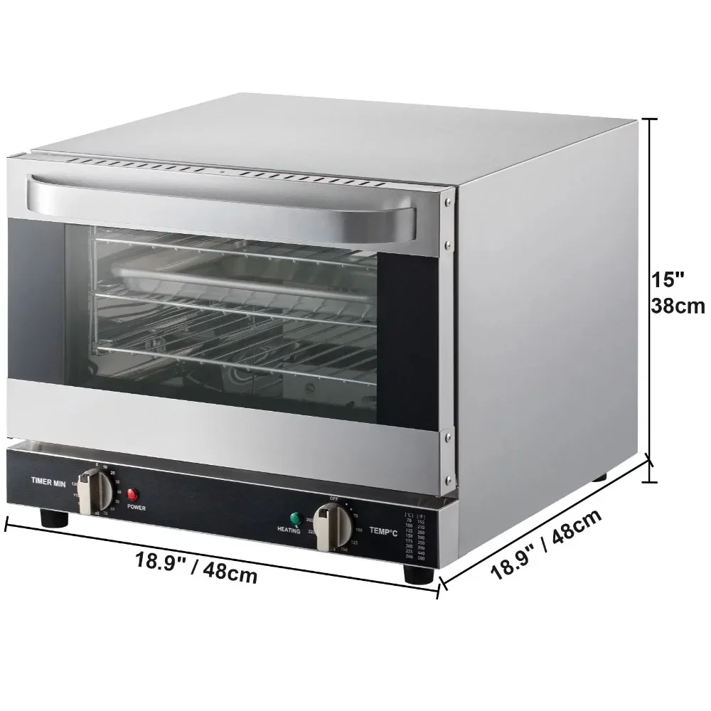 Forno a convezione da appoggio Tostapane commerciale Baker in acciaio inossidabile 19Qt 120V