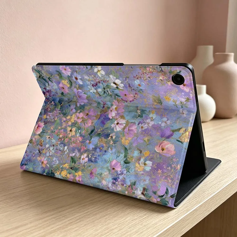 Oil Painting Floral Pattern Soft For Samsung Galaxy Tab S11 S10 S9 S8 S7 S6 A11 A9 A8 Ultra Lite FE Plus Inch Tablet Case
