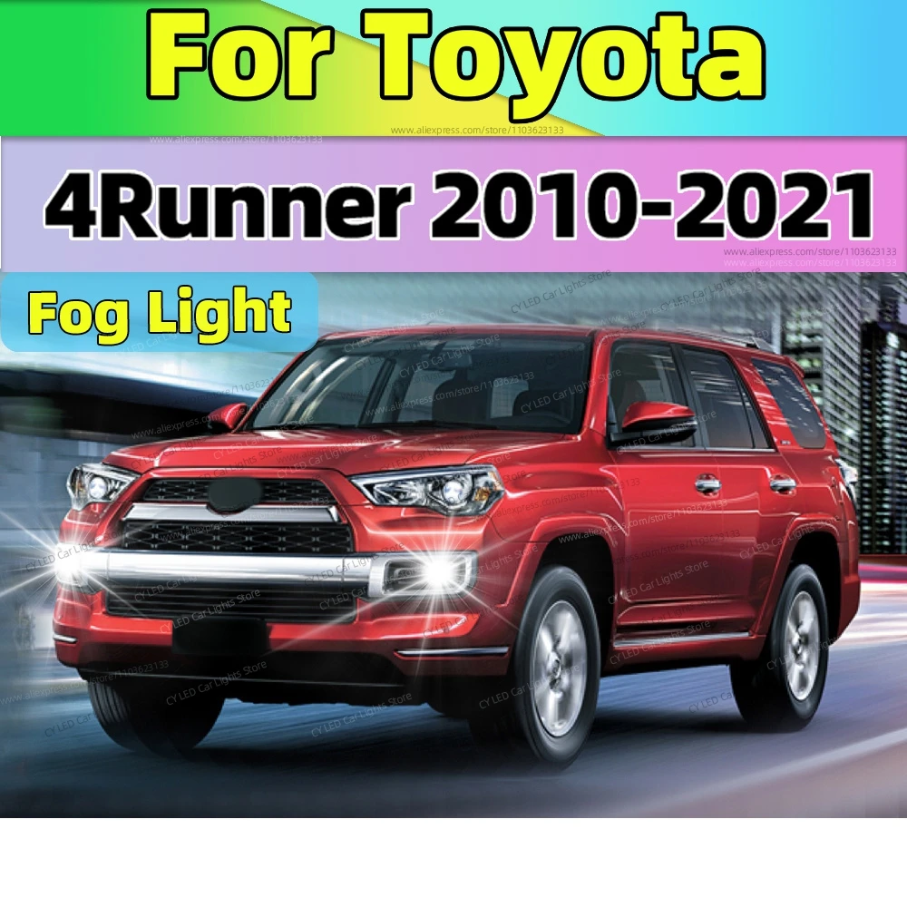 

6000K светодиодный противотуманный фонарь автомобиля, передняя лампа 20000LM, ультра яркий для Toyota 4Runner 2010-2021 2012 2013 2014 2015 2016 2017 2018