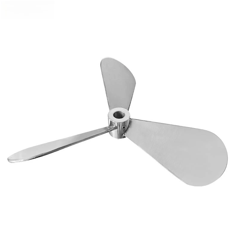 Three Blade Stainless Steel Impeller 35mm Inner Hole Pneumatic Mixer Stirring Rod Paddle High Strength Easy Installation EasyFit