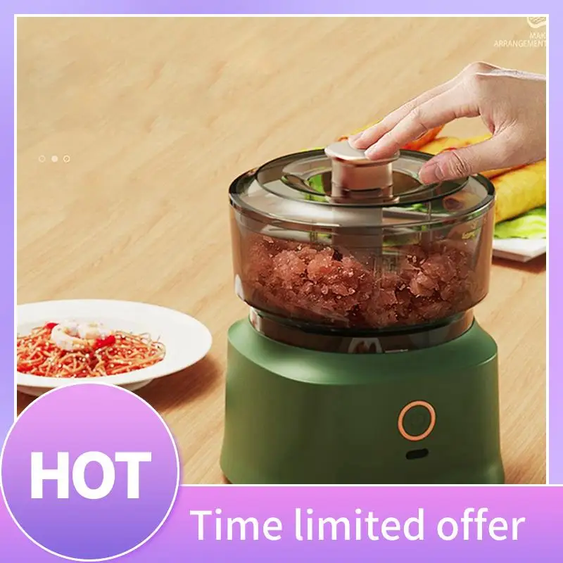 

B69C Electric Garlic Puree Grinder, Food Chopper, Meat Grinder, Mini Press, Vegetable Cutting Tool