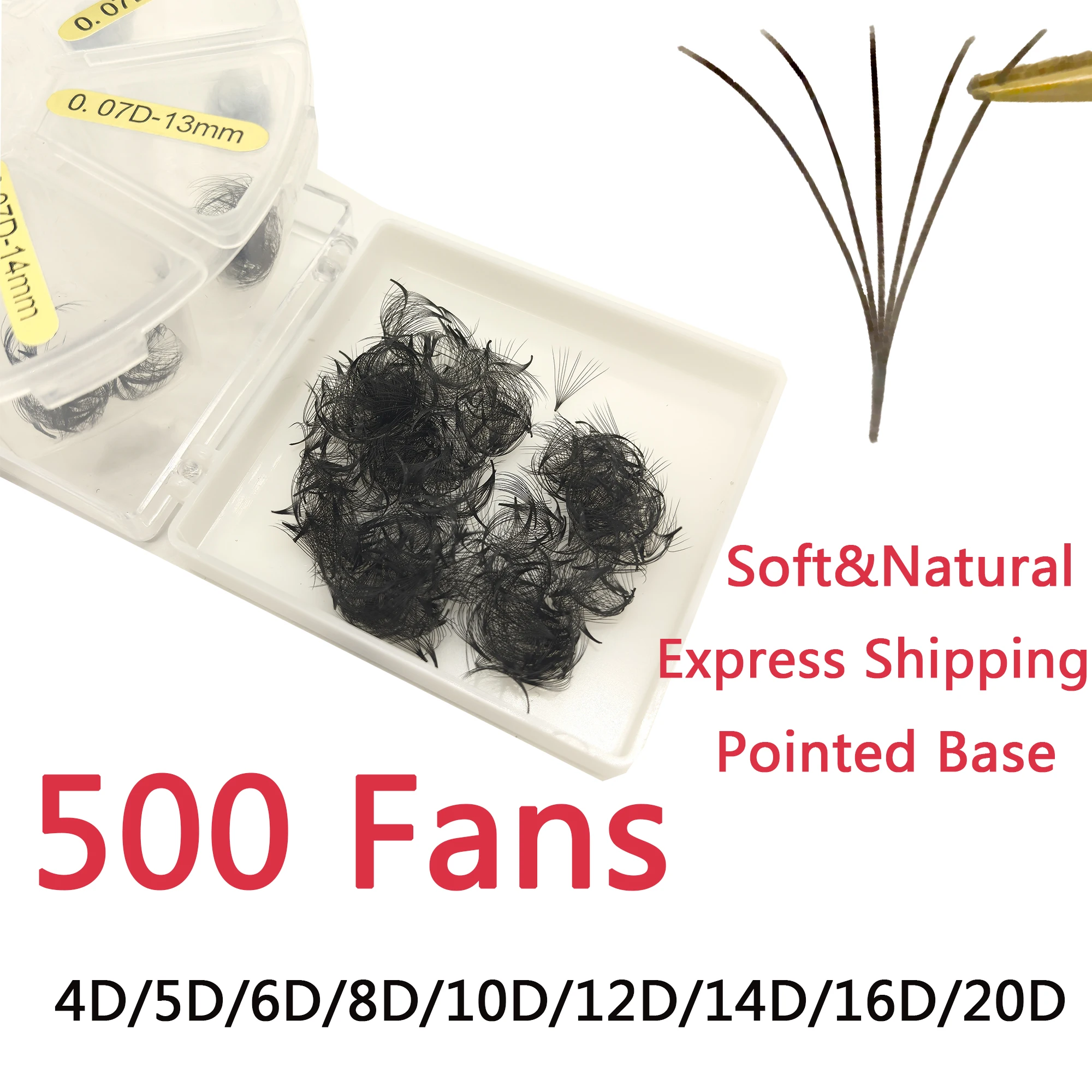 Tbestt Premade Eyelash Fans Loose Volume Fans Pointy Base Premade Fans Eyelash Extension Russian Volume Fans 10D Eyelashes