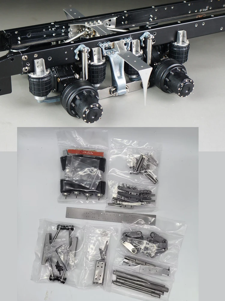 Scaleclub1/14 Truck Single Bracket 8 Airbag Rear Suspension System Suitable for LESU Tamiya Model