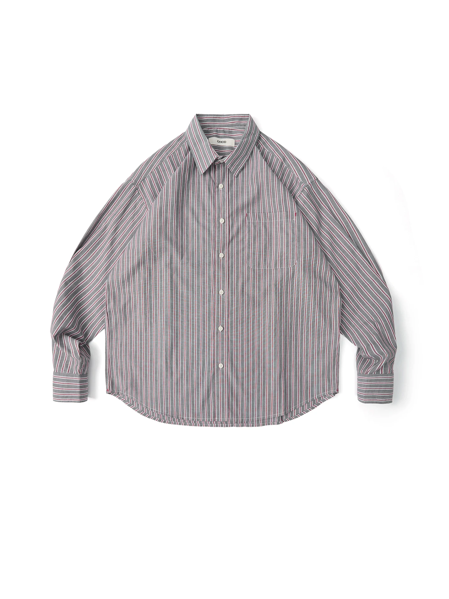 

American Retro Striped Patchwork Collar Loose Couple Spring y Boyfriend Sle Long Sve Cotton irt Outerwear