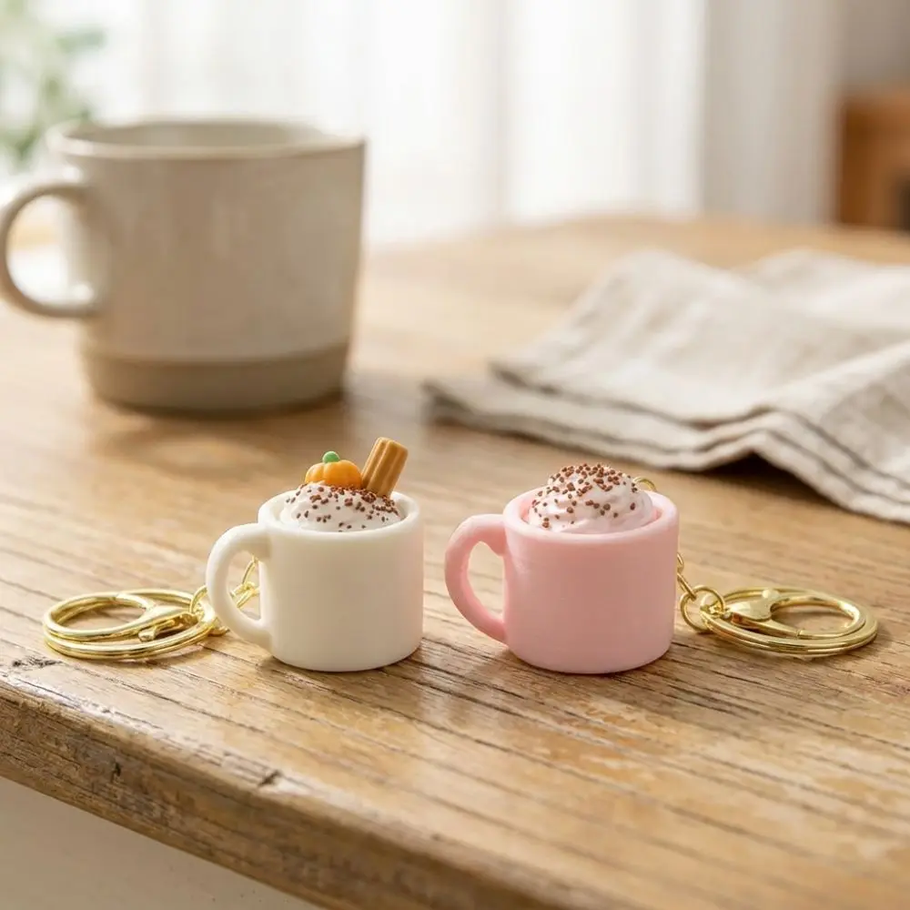 3D Printed Artificial Sundae Mug Clicker Mug Shaped Click Sound Simulated Ice Cream Fidget Keychain Mechanical Click Coffee Cup